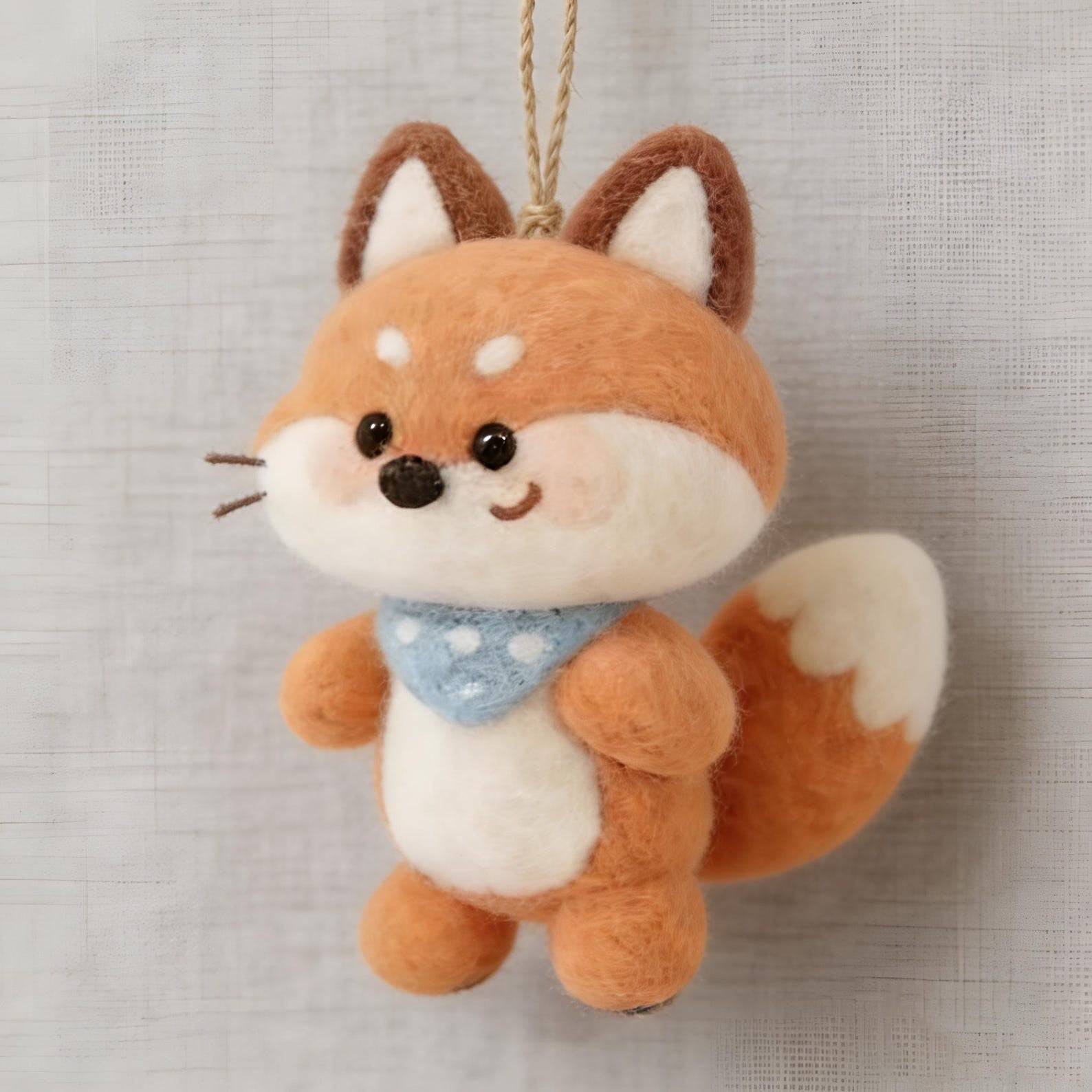 Personalisierte Wollfilz-Fuchsornament für Kinder als Erinnerung 04
