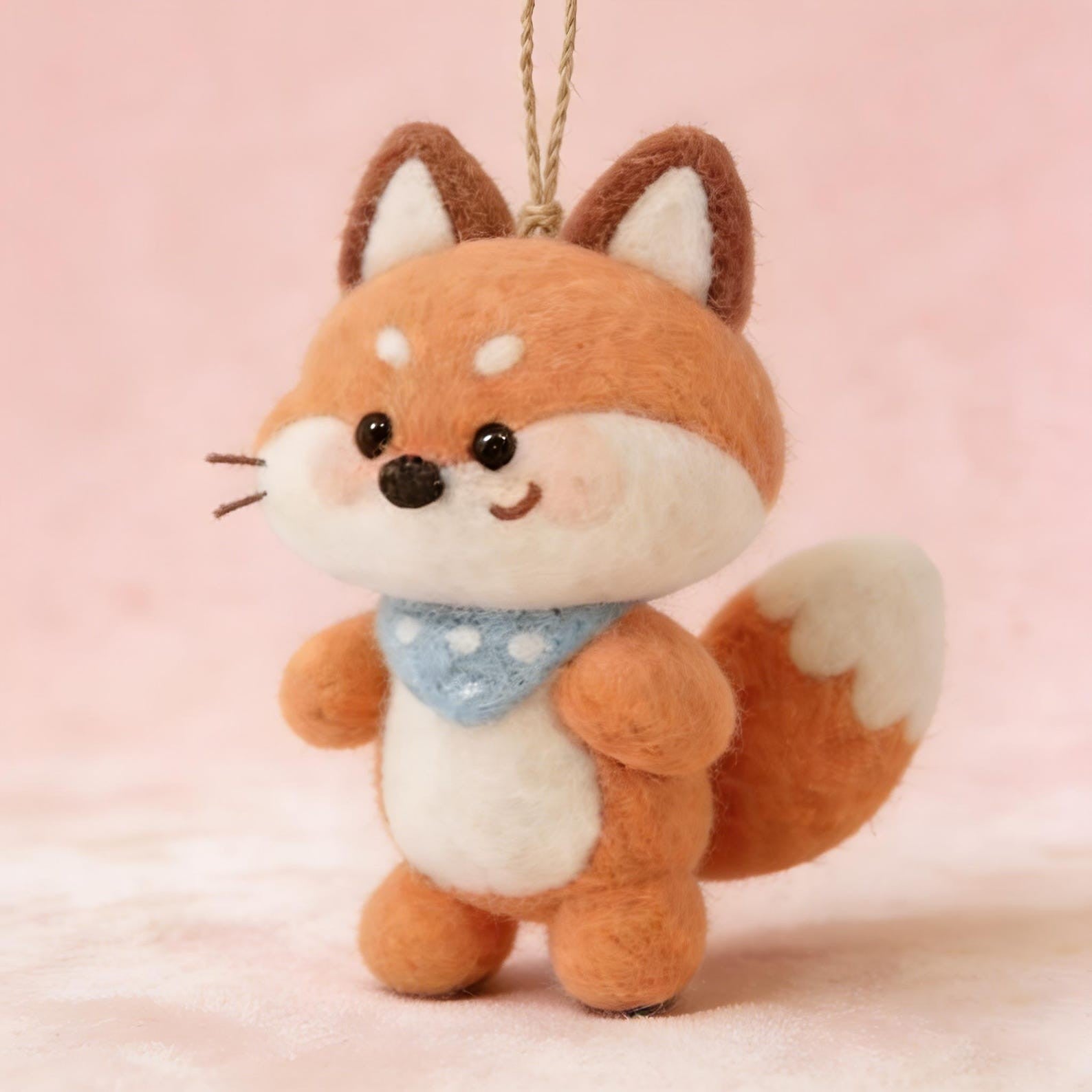 Personalisierte Wollfilz-Fuchsornament für Kinder als Erinnerung 04