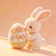 Personalisierte Wollfilz-Osterdekoration für Kinder für Zuhause 02