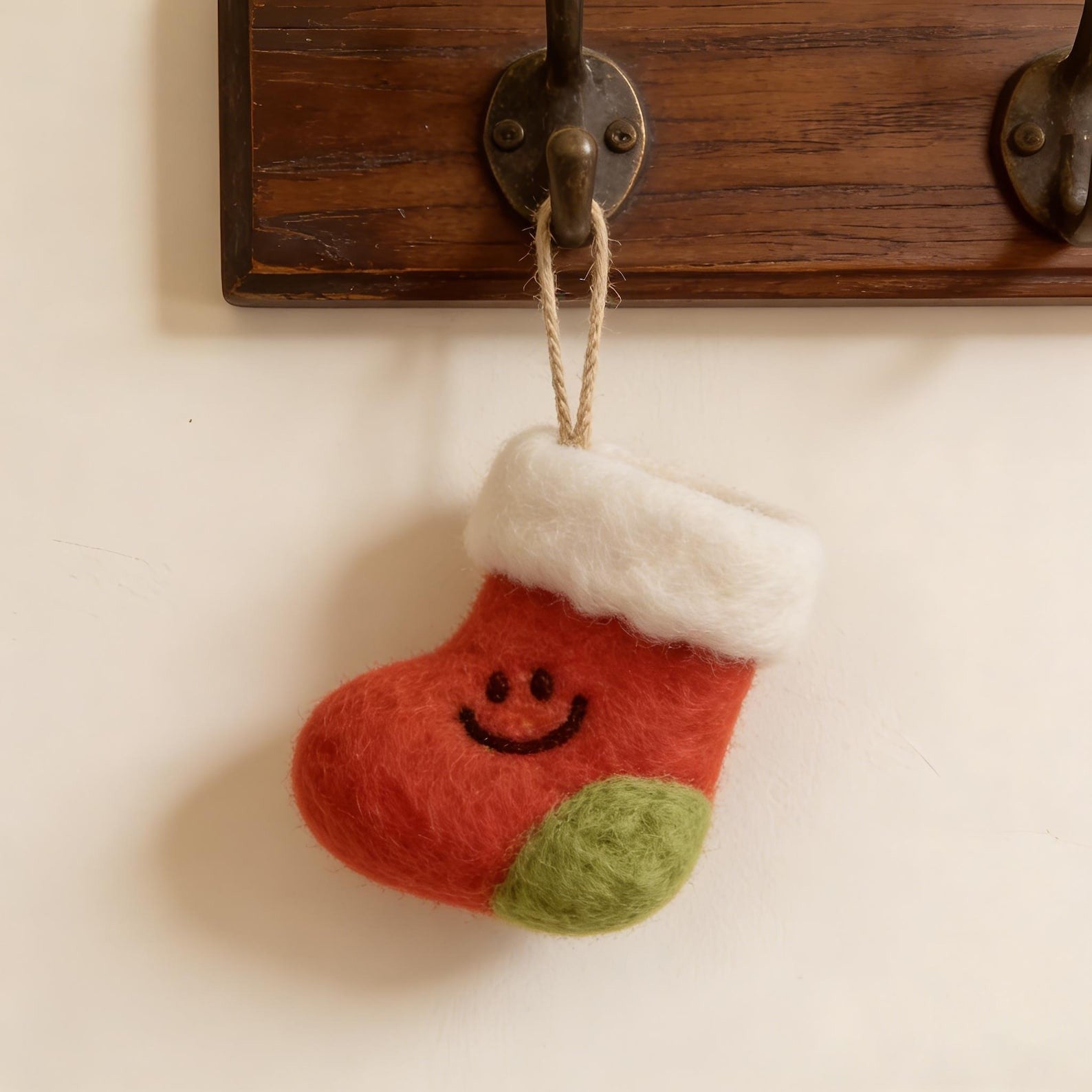 Personalisierte Wollfilz-Weihnachtsanhänger für Kinder für Weihnachten 19