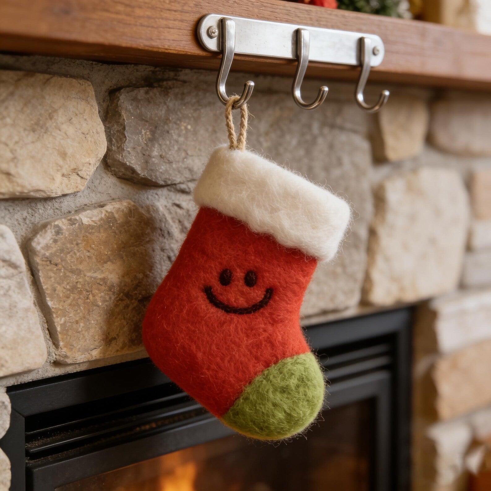 Personalisierte Wollfilz-Weihnachtsanhänger für Kinder für Weihnachten 19