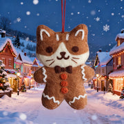 Wollfilz-Katzenfigur für Weihnachten 11