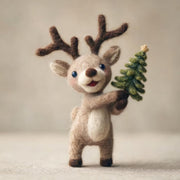 Wollfilz-Reh-Ornament für Kinder für Weihnachten 05