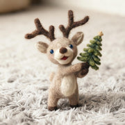 Wollfilz-Reh-Ornament für Kinder für Weihnachten 05