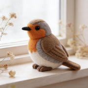 Wollfilz-Vogelornament für Weihnachten 07