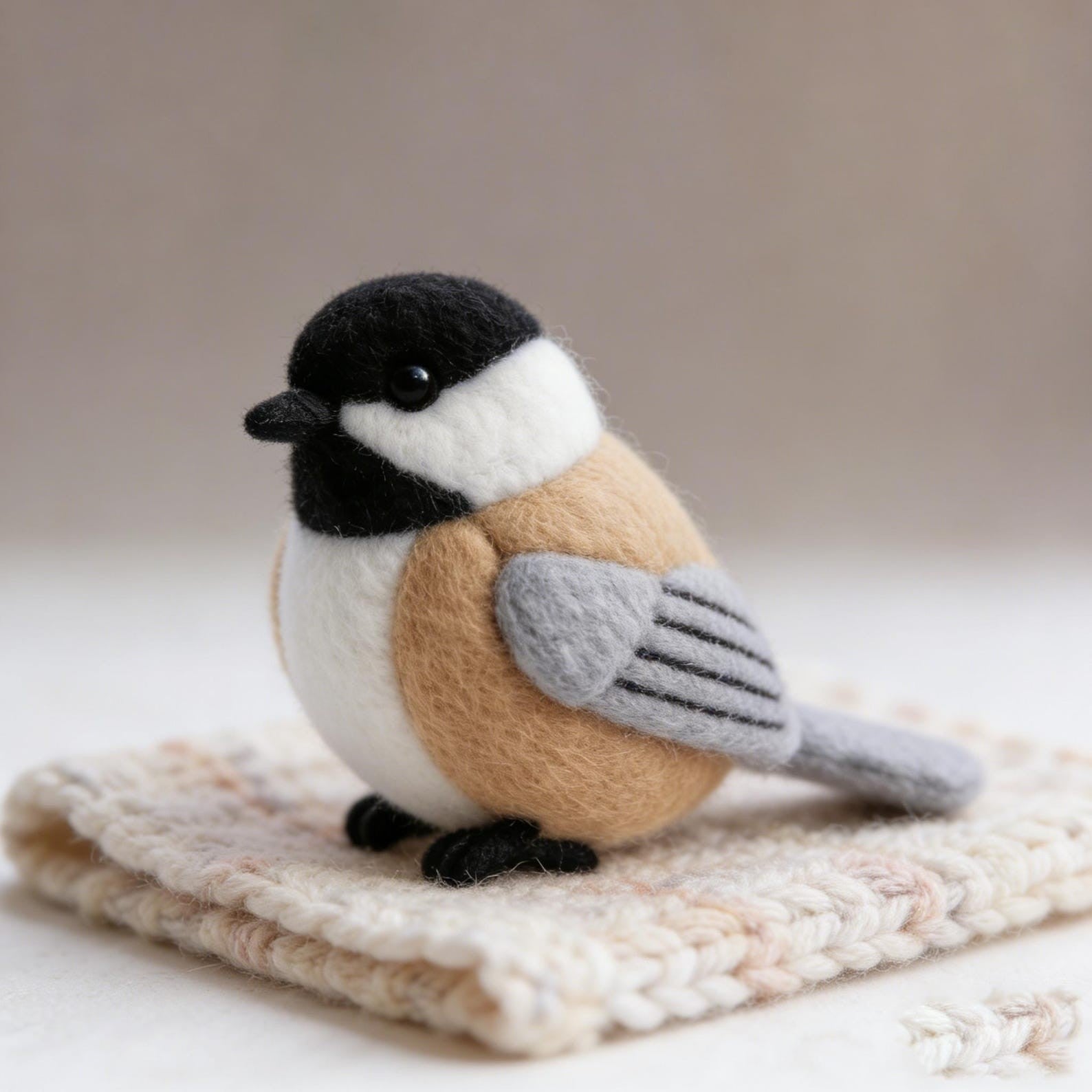 Wollfilz-Vogelornament für Weihnachten 11